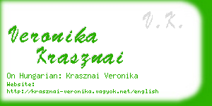 veronika krasznai business card